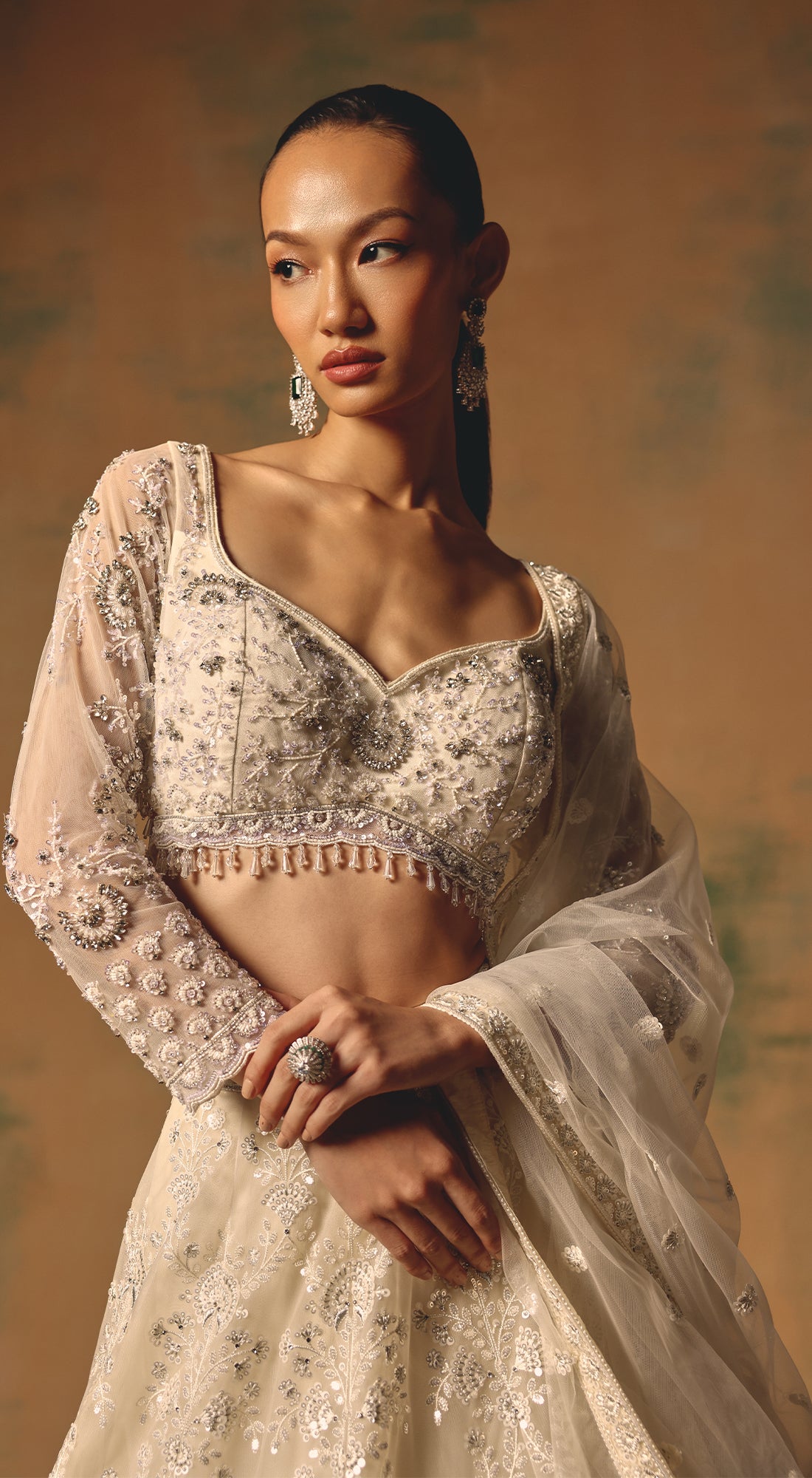 The Moonflower Lehenga
