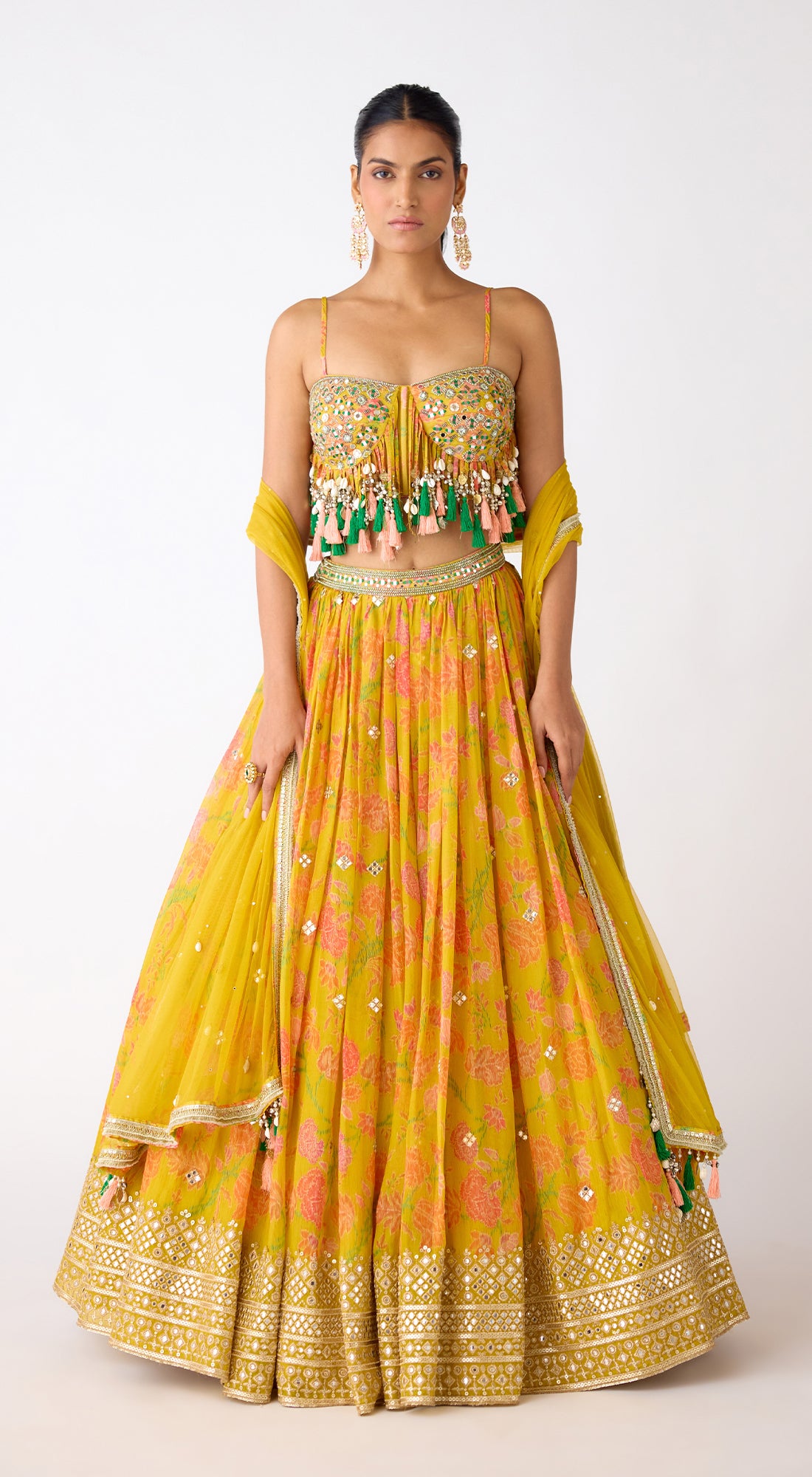 The Amber Radiance Lehenga Set