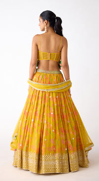 The Amber Radiance Lehenga Set