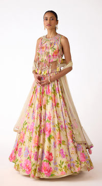The Garden Ivory Lehenga Set