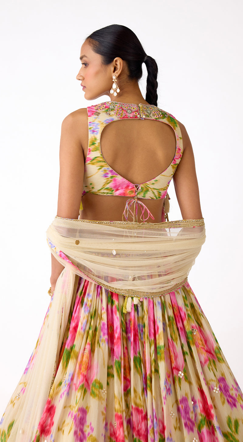 The Garden Ivory Lehenga Set