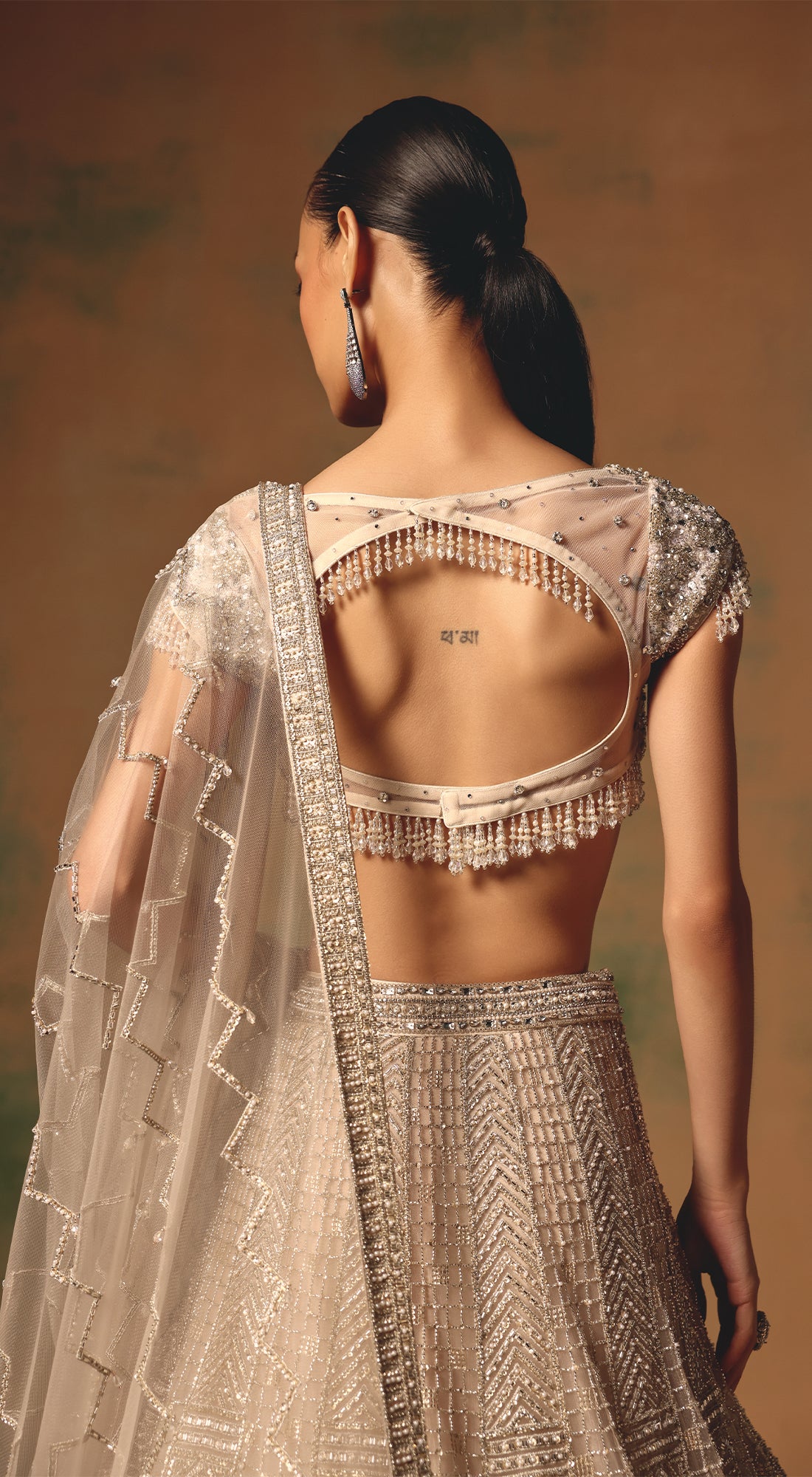 The Echo of Beige Lehenga