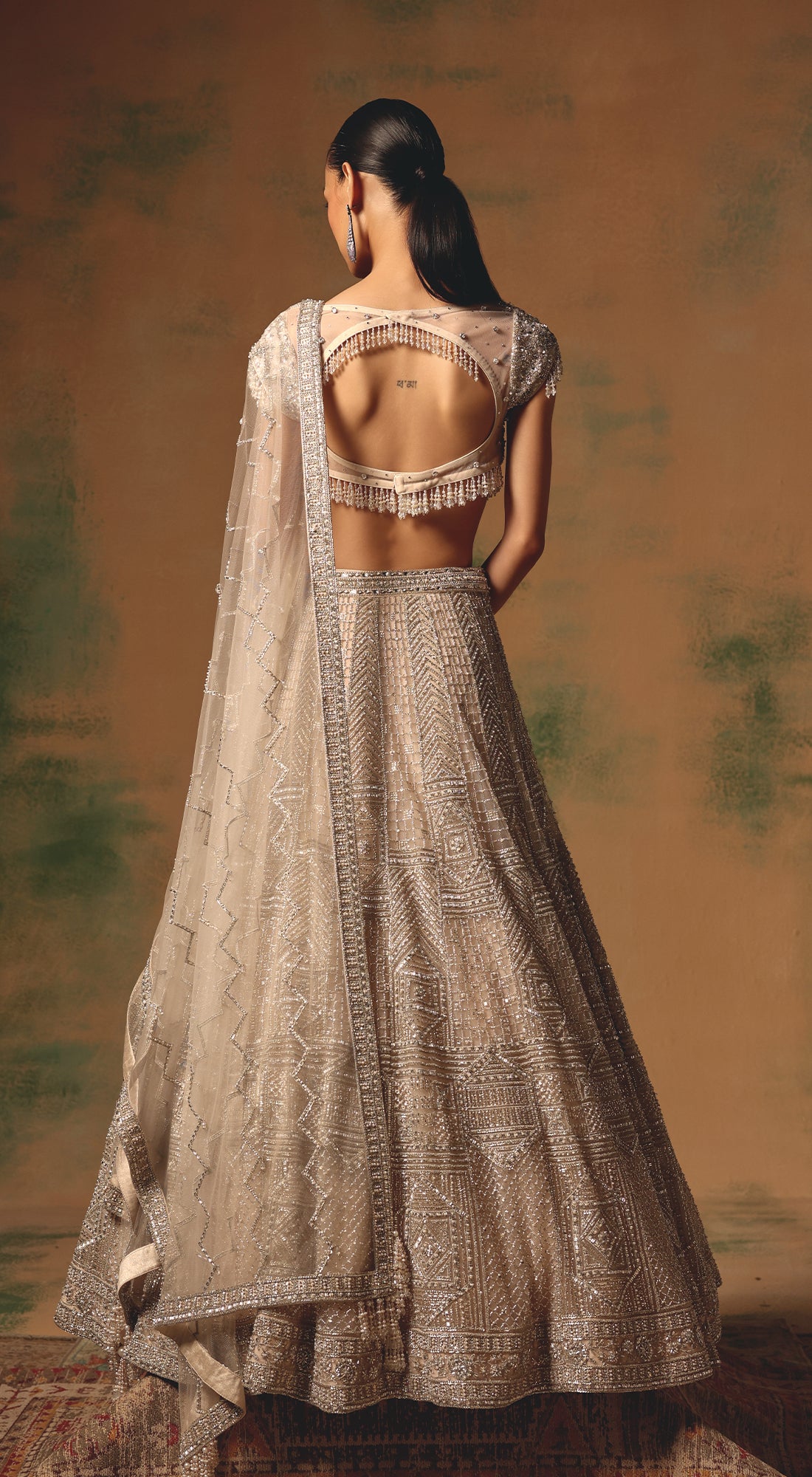 The Echo of Beige Lehenga