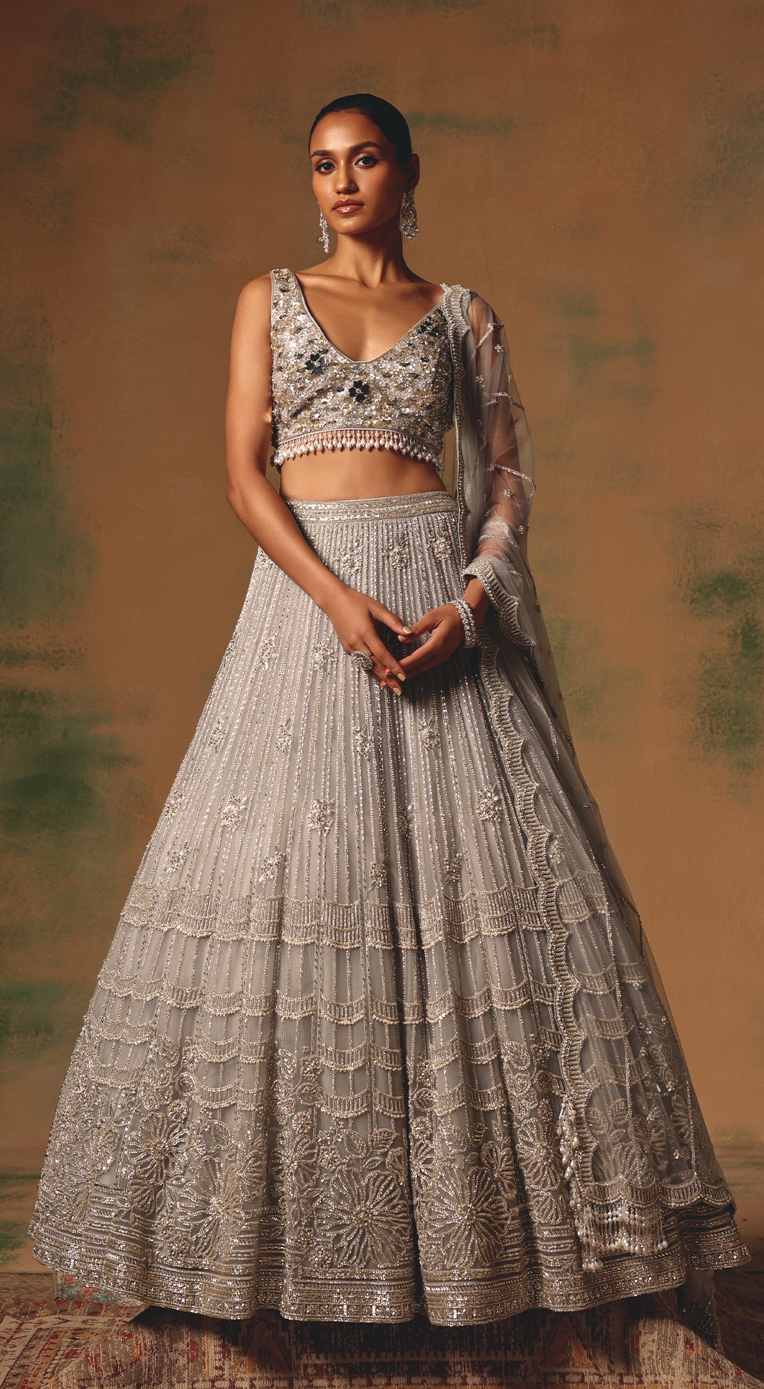 The Silvered Dove Lehenga