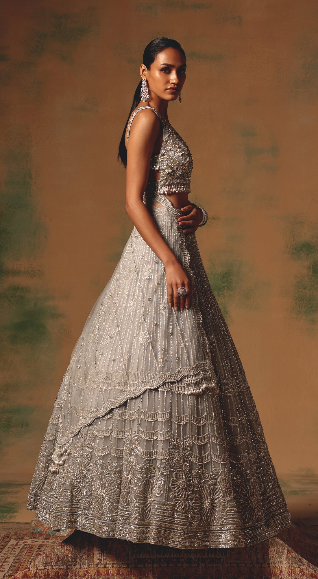 The Silvered Dove Lehenga