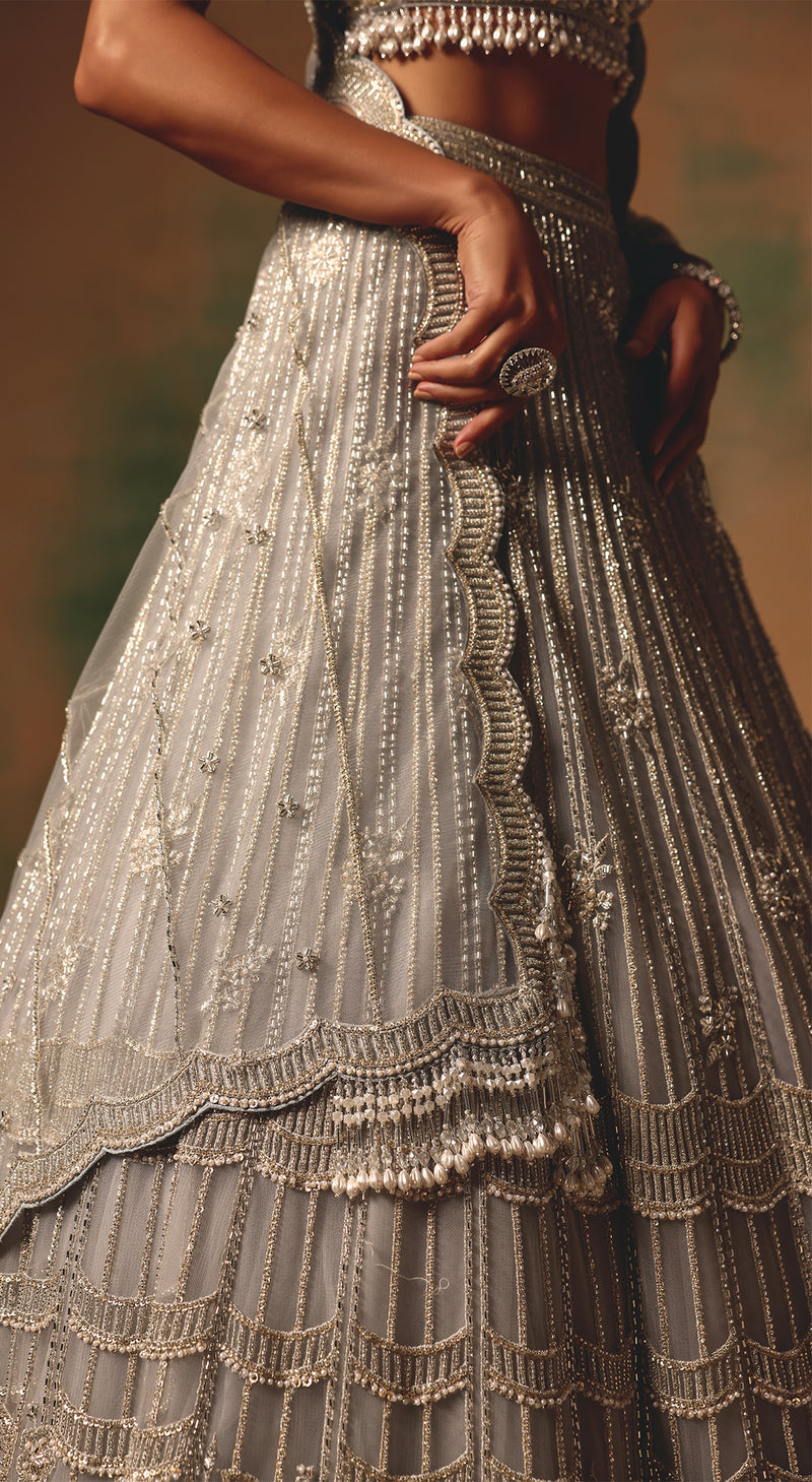 The Silvered Dove Lehenga