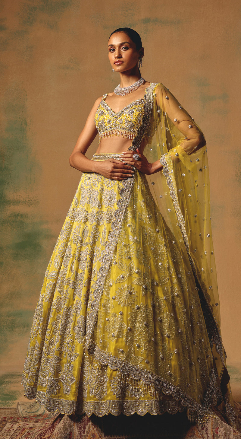 The Solstice Fern Lehenga