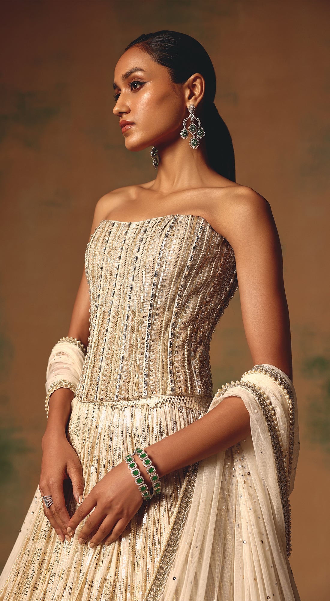 The Morning Dew Corset Lehenga