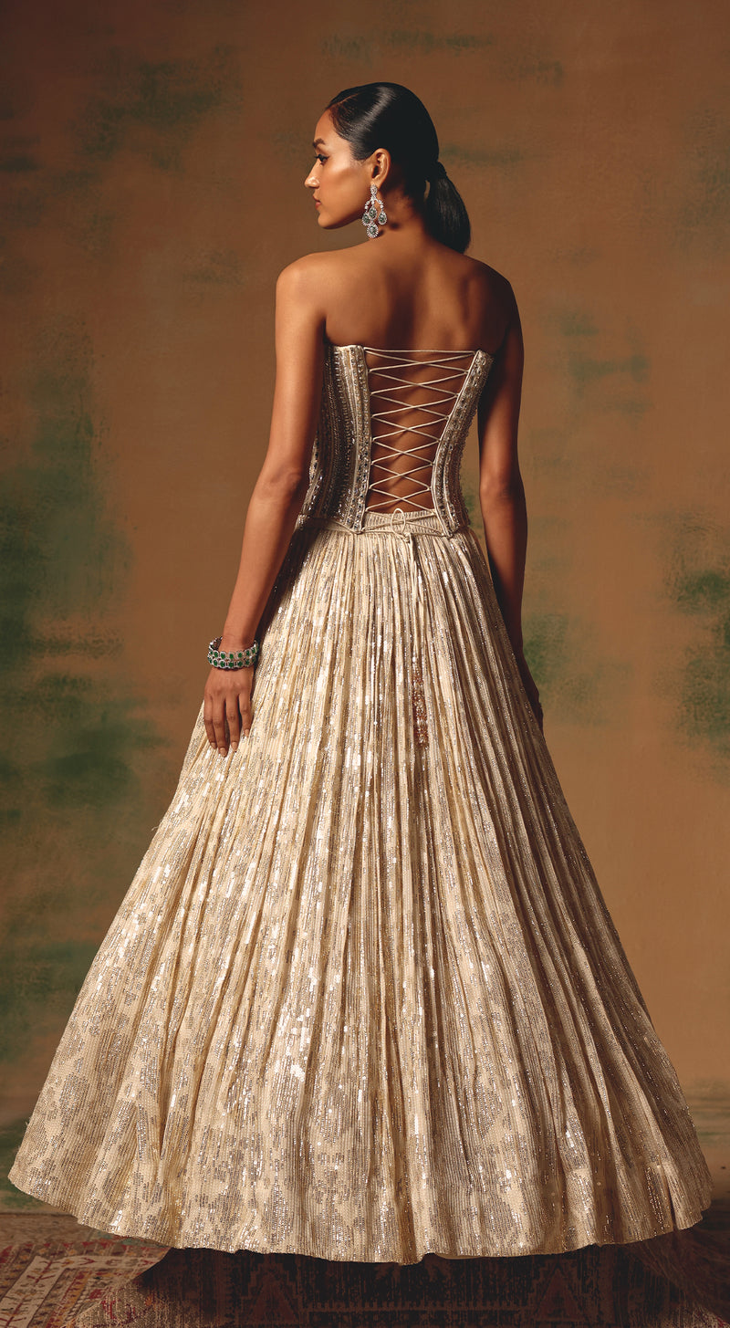 The Morning Dew Corset Lehenga