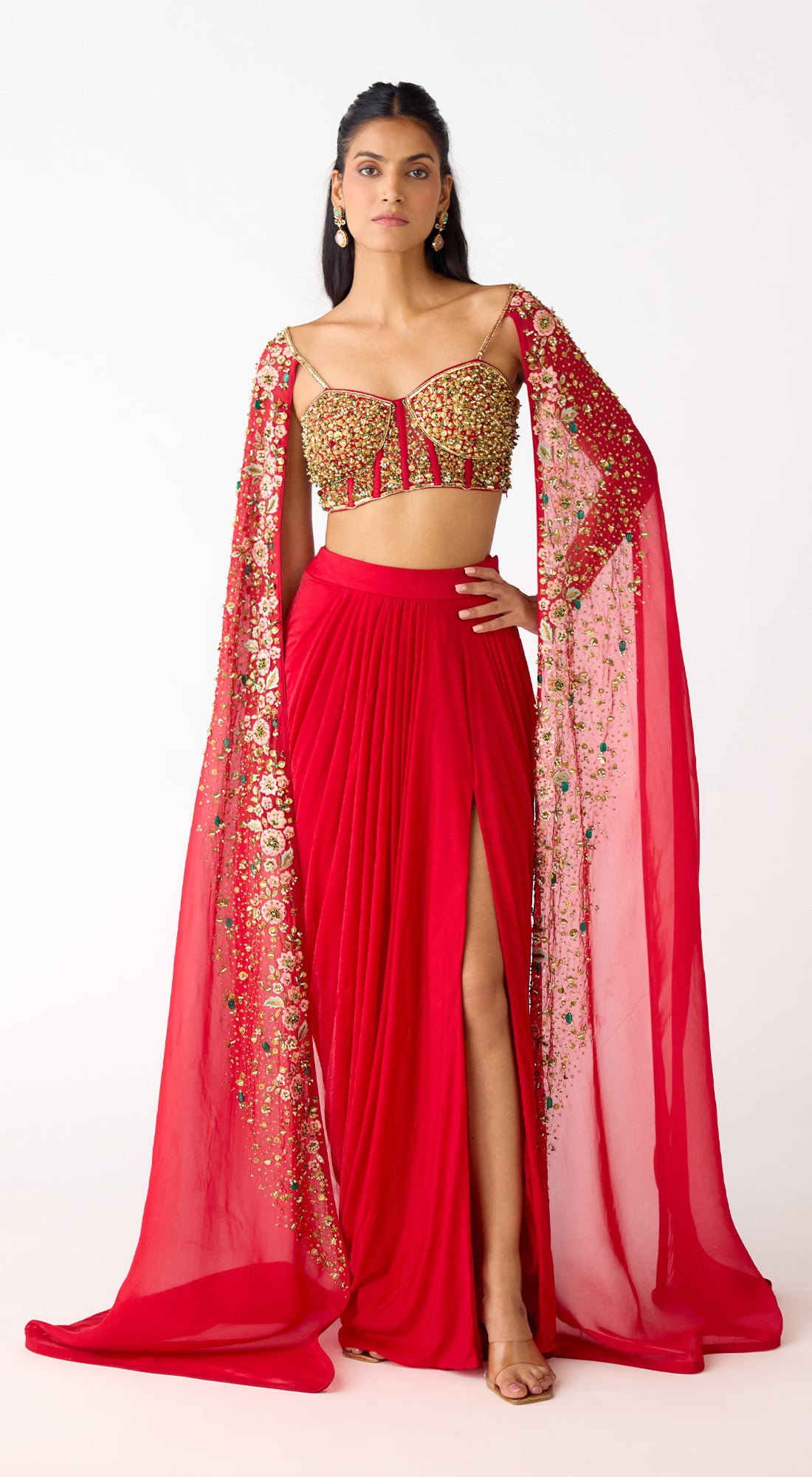 The Sunset Red Cape Set