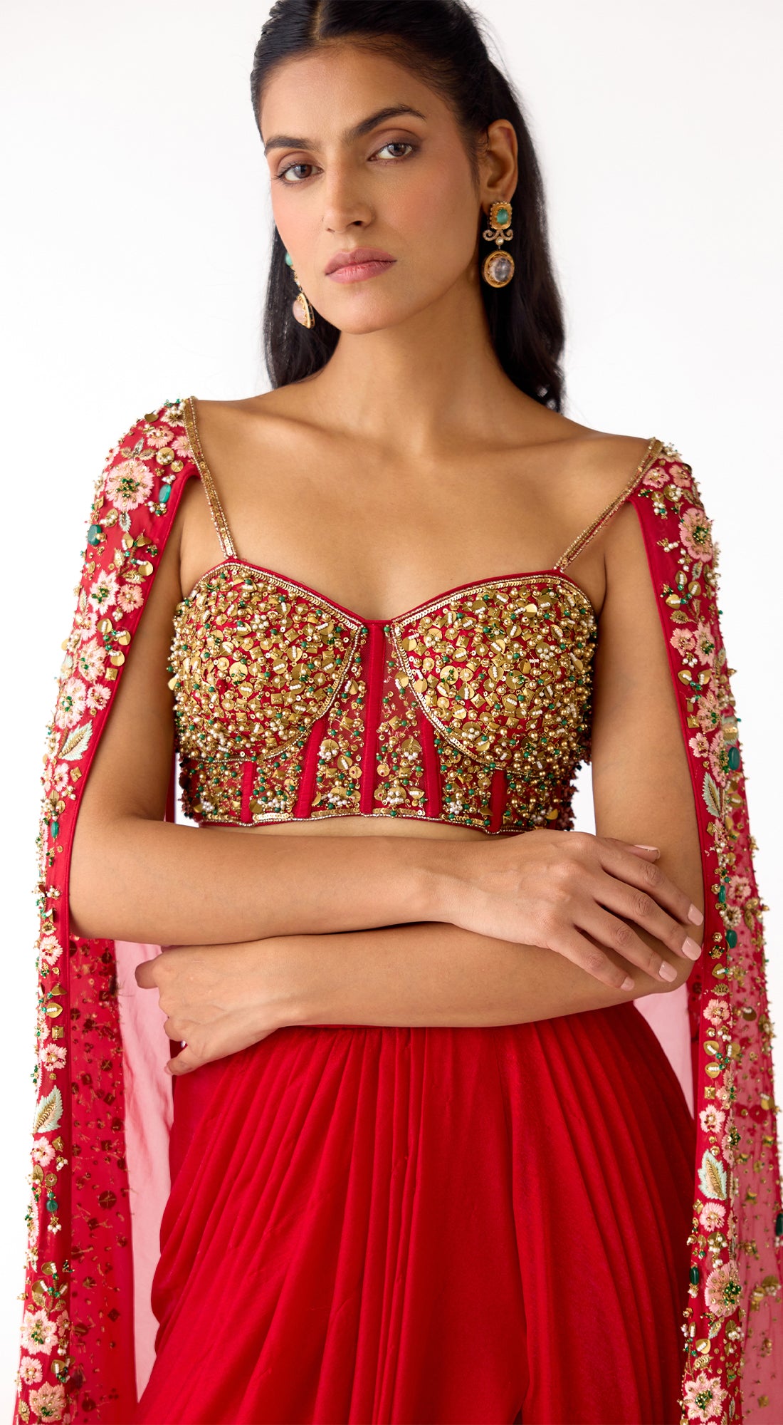 The Sunset Red Cape Set