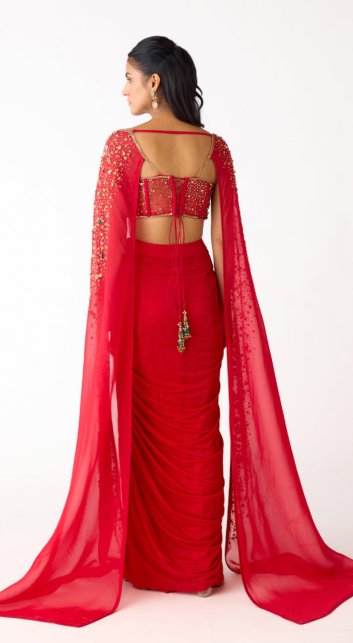 The Sunset Red Cape Set