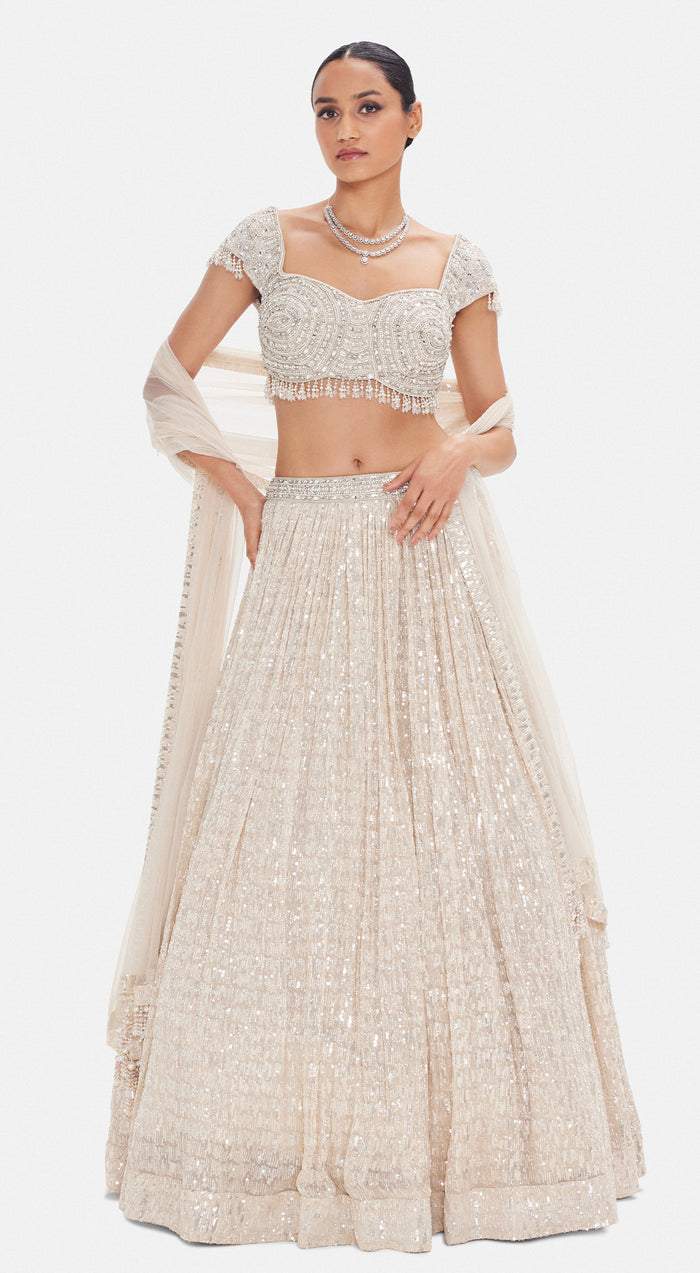 The Pearly Luminous Lehenga
