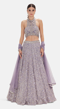 The Regal Lilac Lehenga