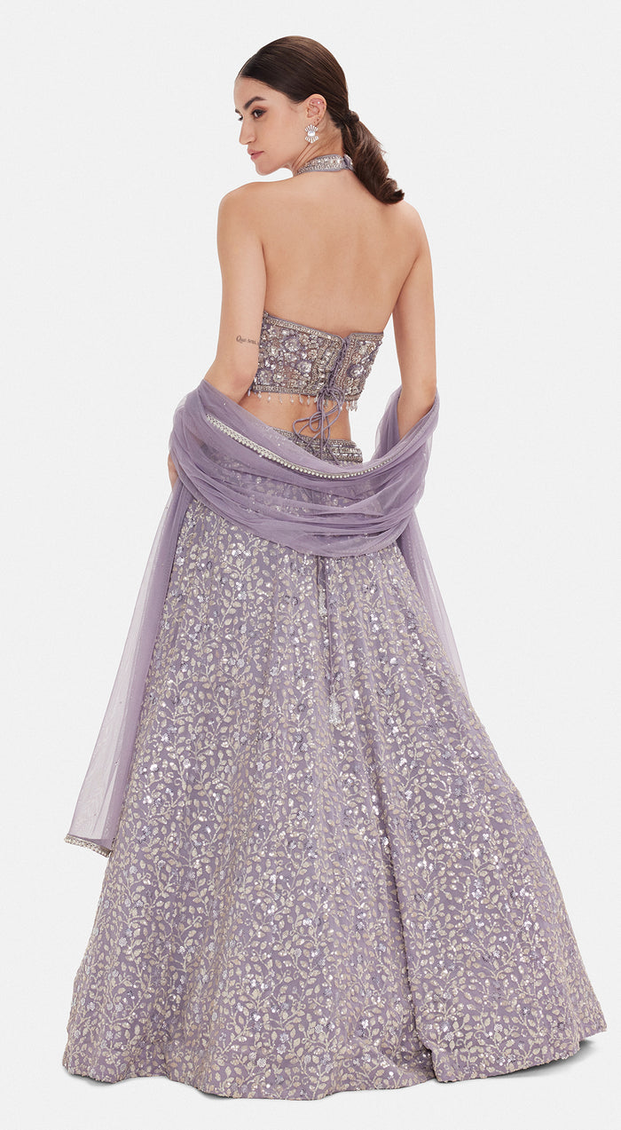 The Regal Lilac Lehenga