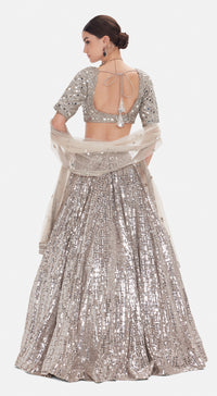 The Silver Odyssey Lehenga