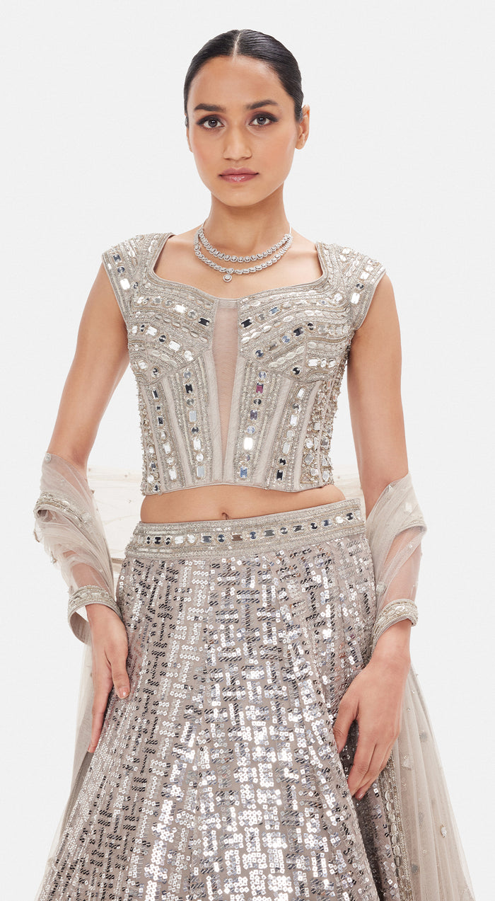 The Mist & Mirror Lehenga Set