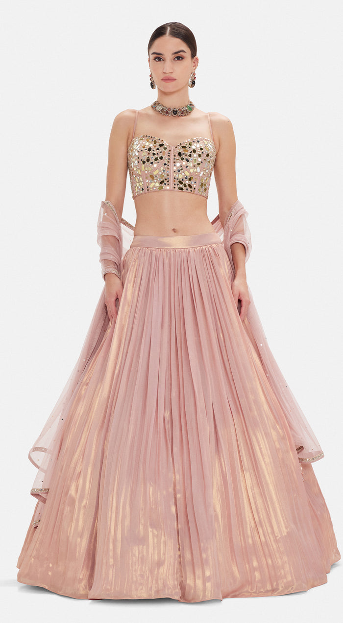 The Liquid Blush Lehenga Set