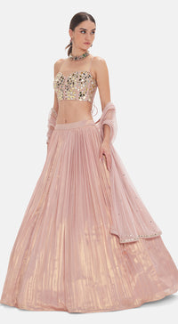 The Liquid Blush Lehenga Set