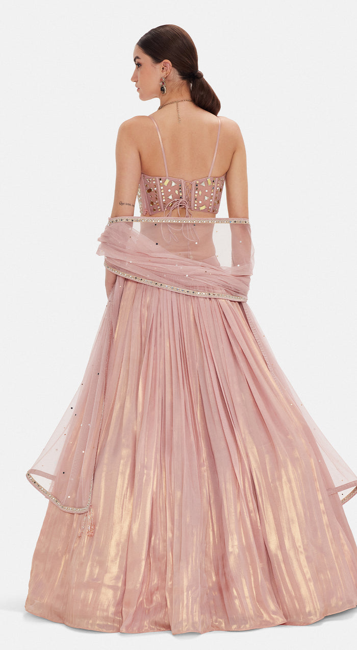 The Liquid Blush Lehenga Set