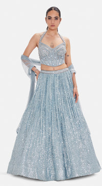 The Ice Comet Croset & Lehenga Set