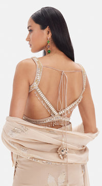 The Ethereal Taupe Saree
