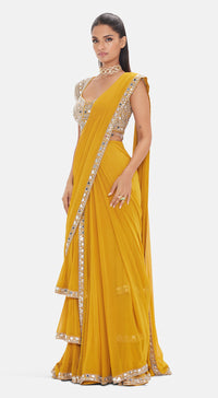 The Sunlit Sovereign Saree