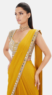 The Sunlit Sovereign Saree