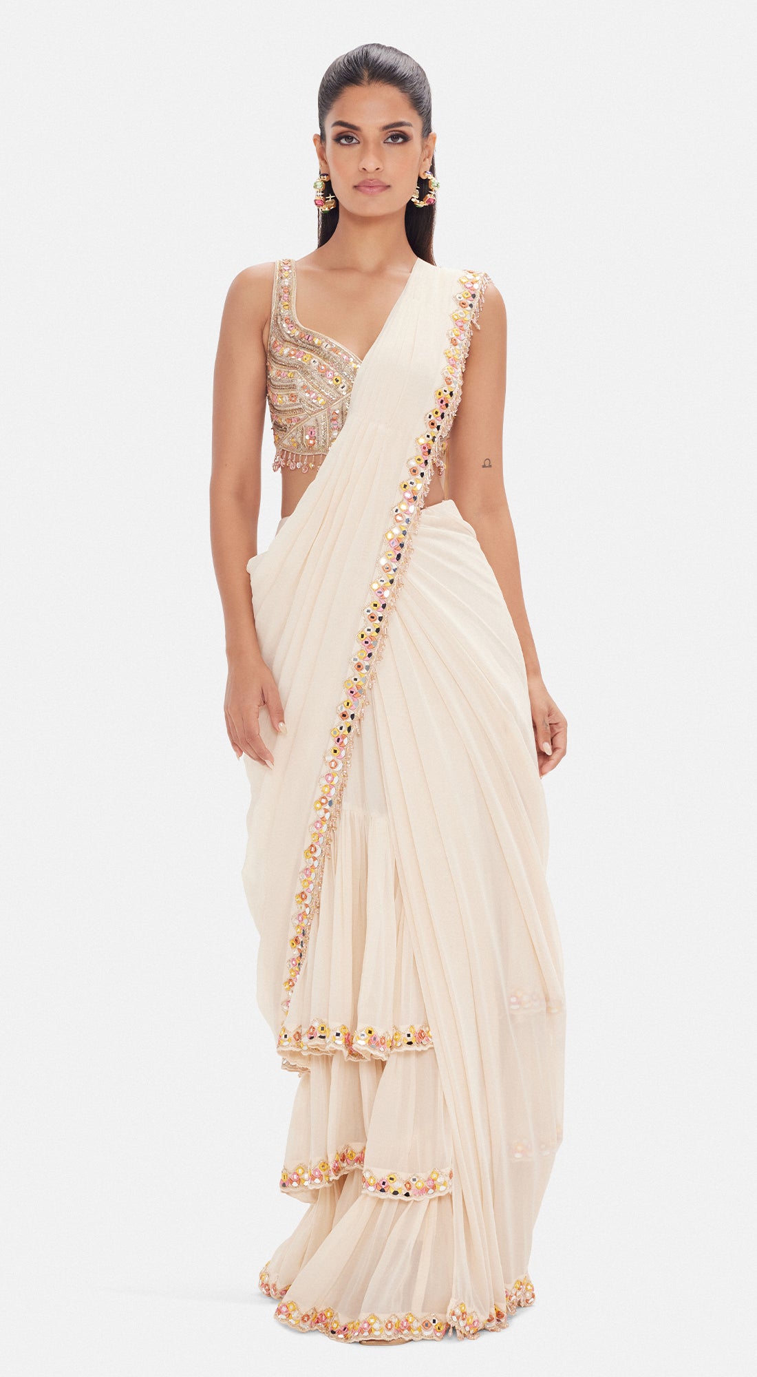 The Prism Symphony Saree – Basanti Kapde aur Koffee