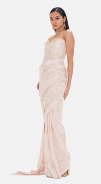 The Blush Lily Corset Saree