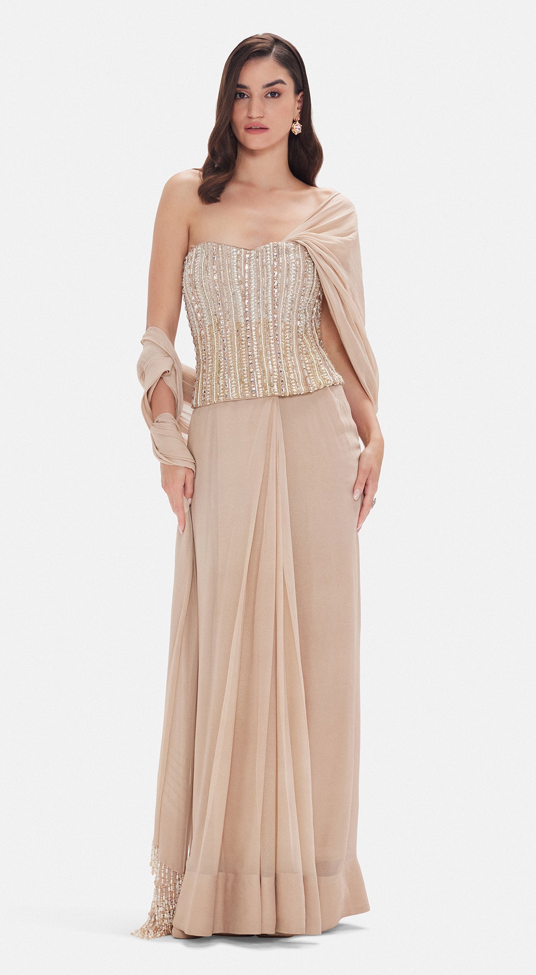 The Empress Drape Corset Saree