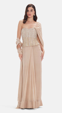 The Empress Drape Corset Saree