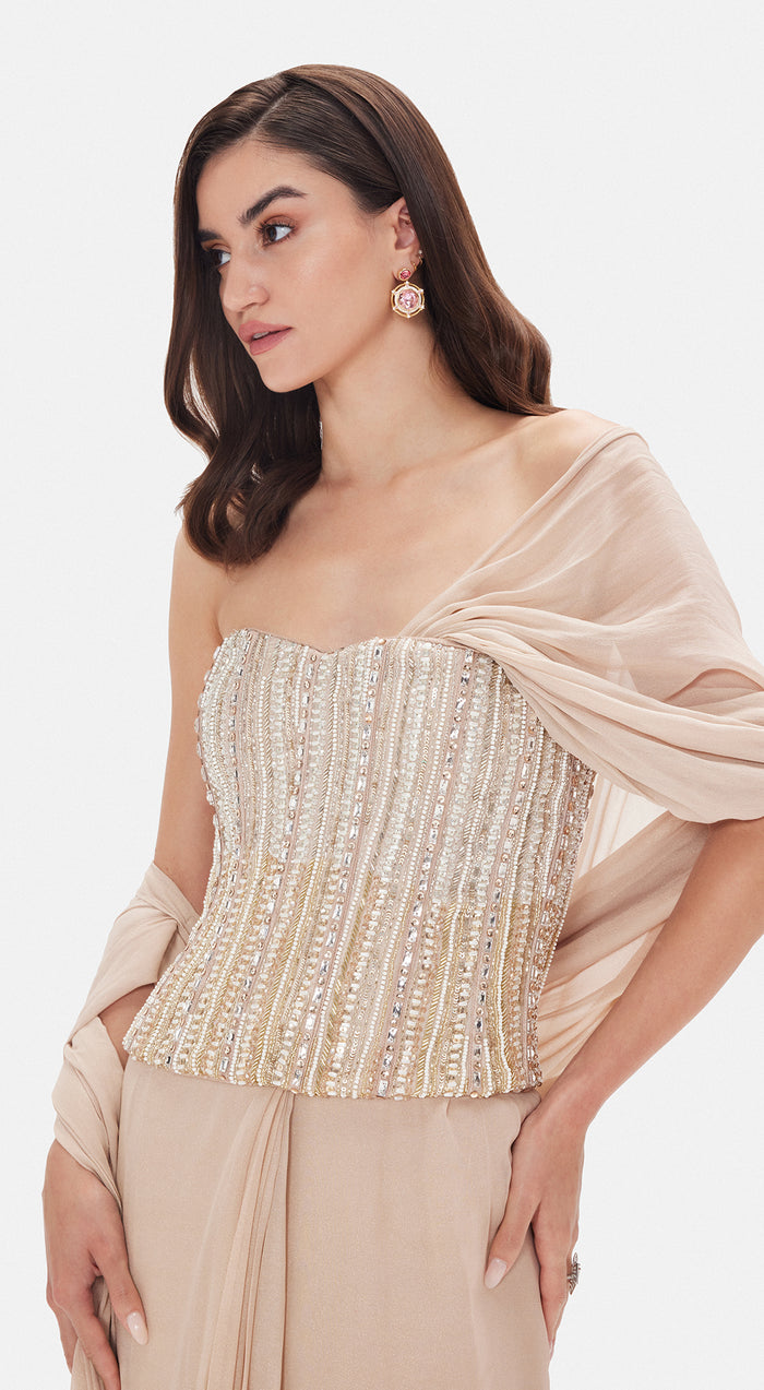 The Empress Drape Corset Saree