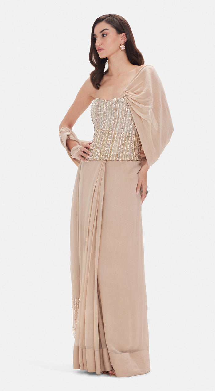 The Empress Drape Corset Saree