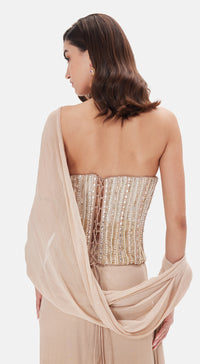 The Empress Drape Corset Saree