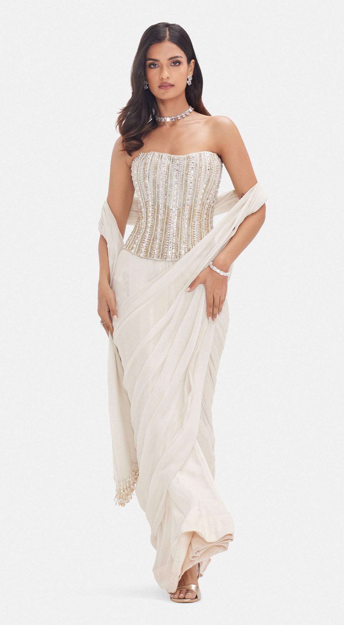 The Empress Drape Corset Saree