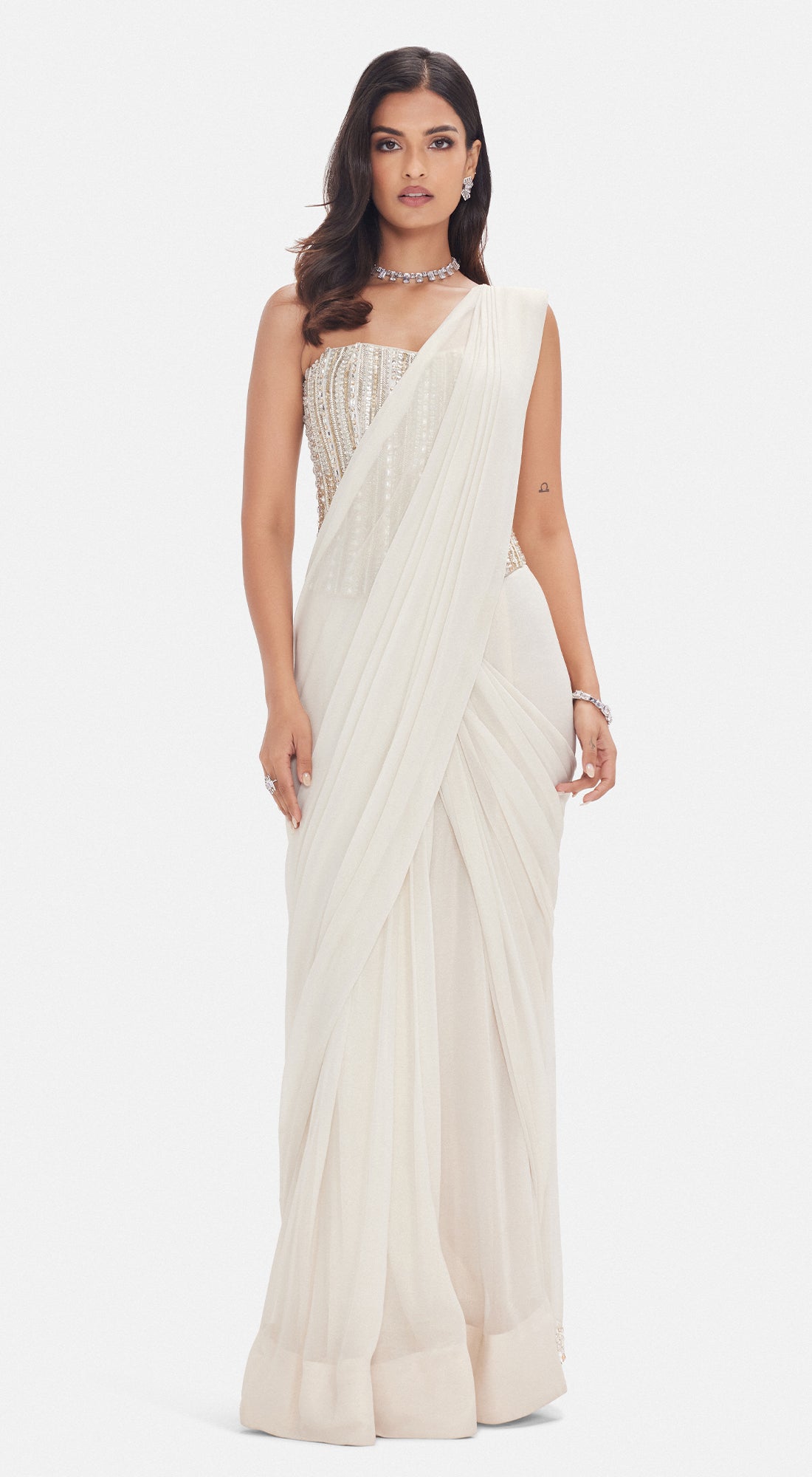 The Empress Drape Corset Saree – Basanti Kapde aur Koffee
