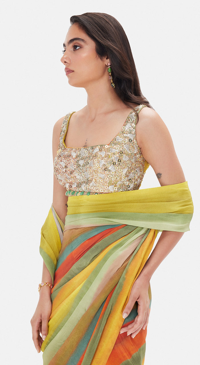 The Desert Prism Saree
