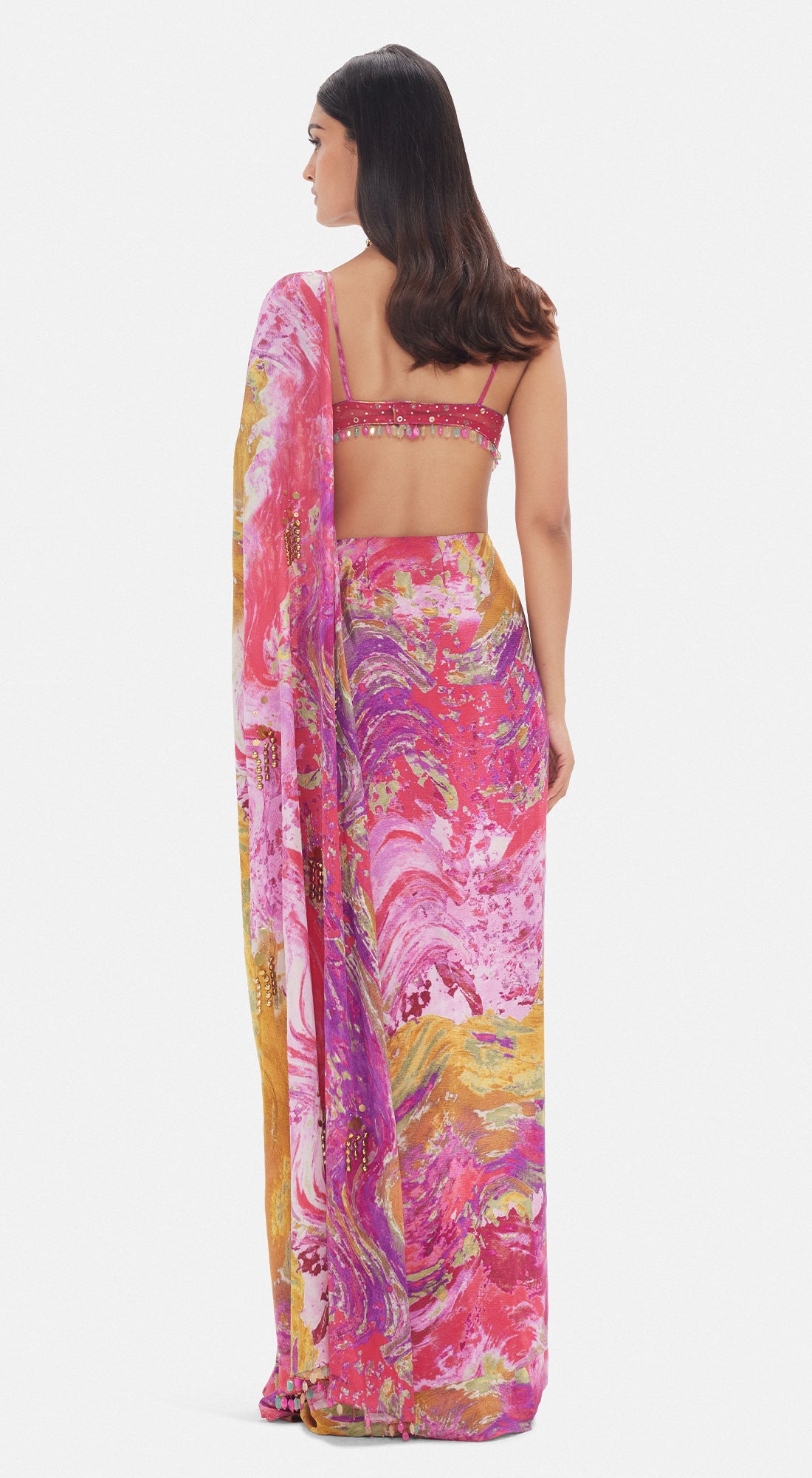 The Sunset Serenade Saree