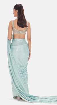 The Arctic Aurora Saree Set