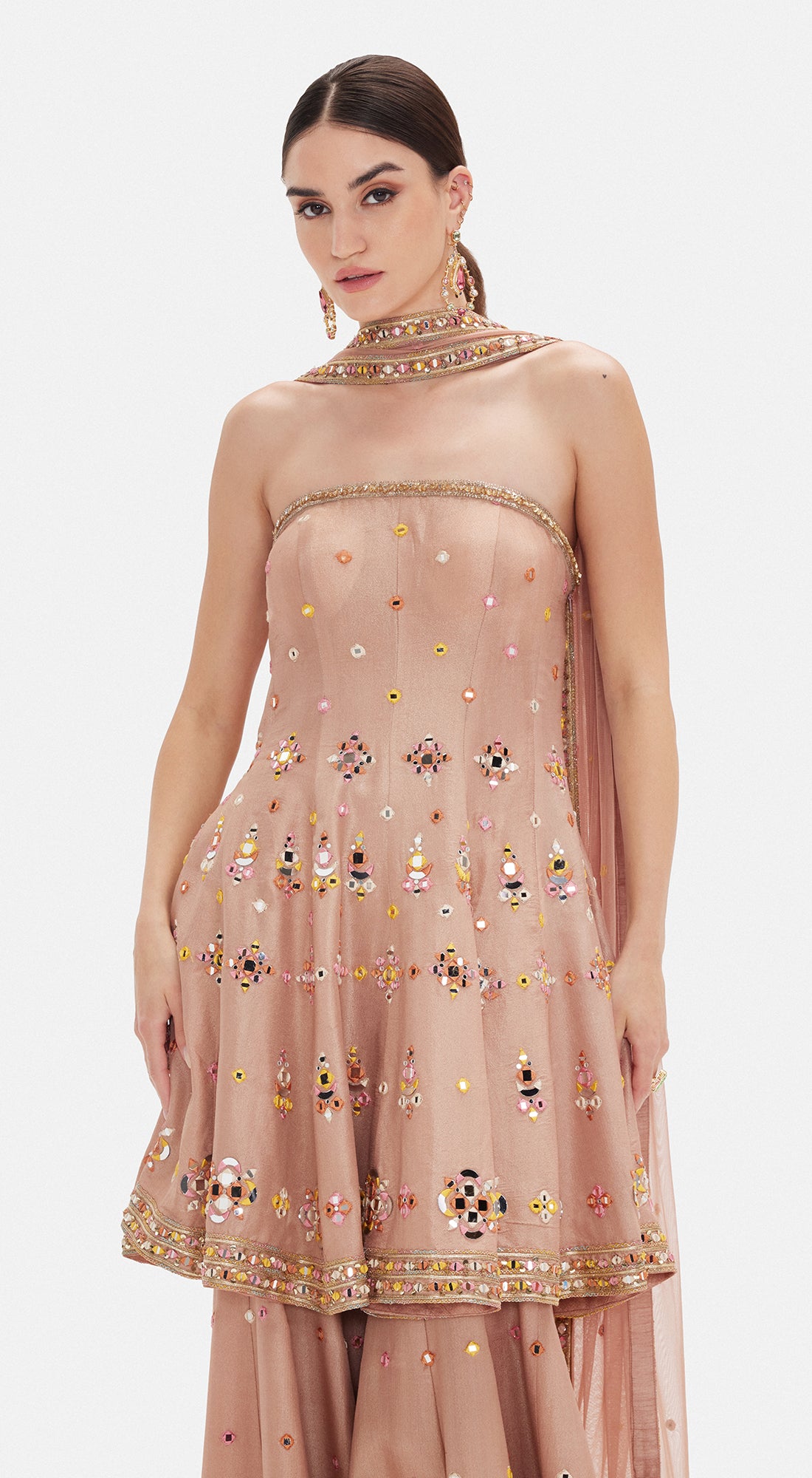 The Ethereal Petal Sharara Set