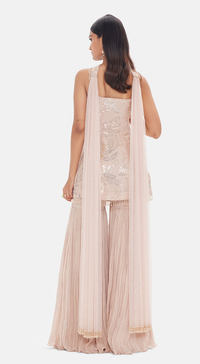 The Blush Garden Sharara Set