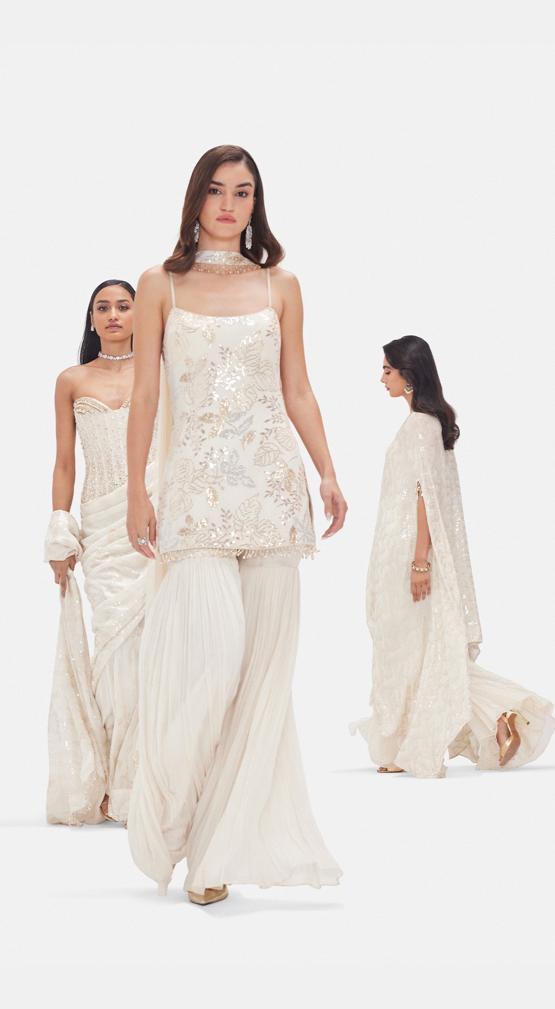 The Moonlit Garden Sharara Set