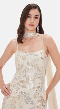 The Moonlit Garden Sharara Set