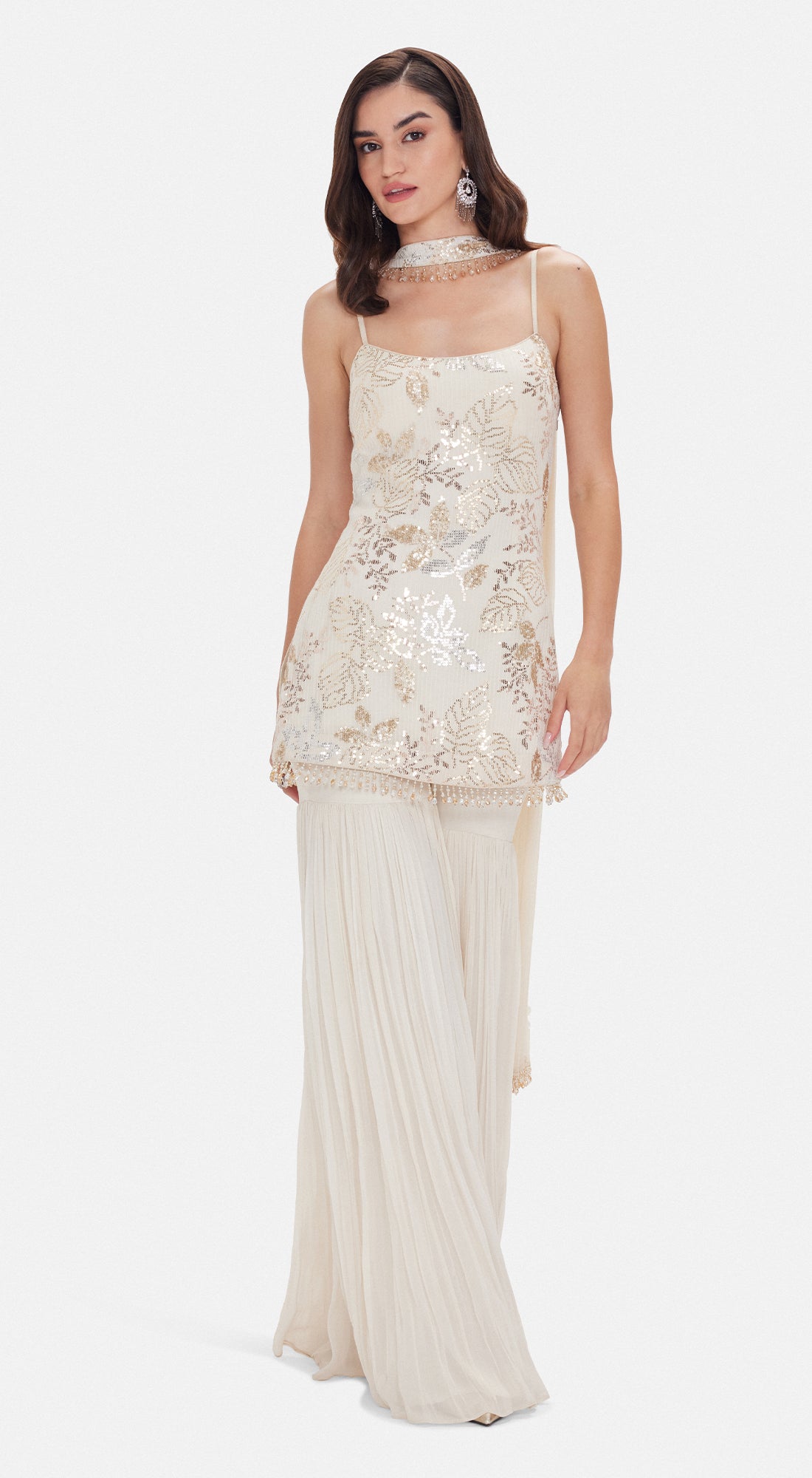 The Moonlit Garden Sharara Set