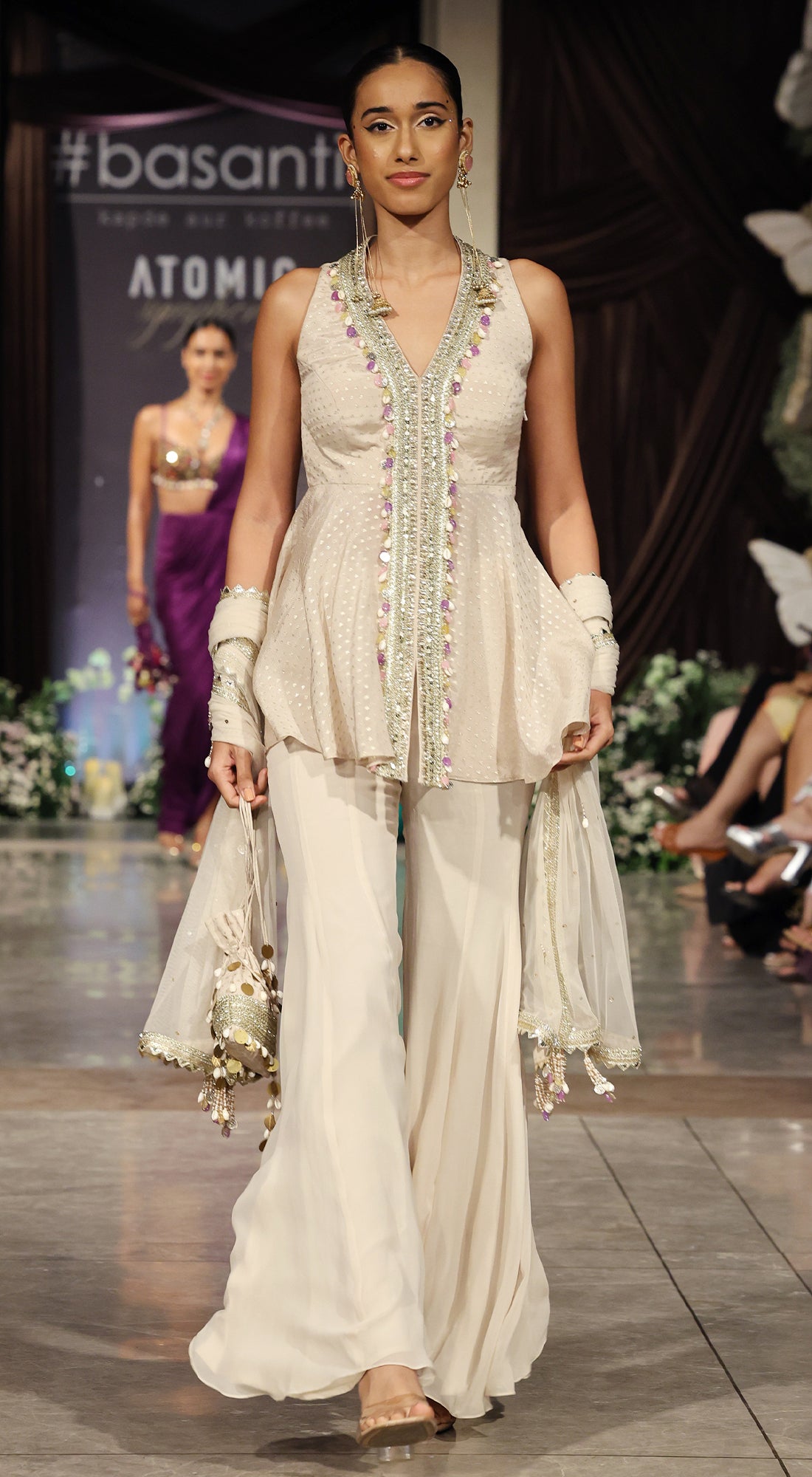 The Essence of Pearl Sharara Set