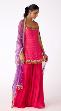 Rani Pink Sharara Set