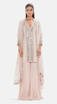 The Mirror Glow Sharara Set