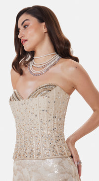 The Celestial Ivory Corset Set