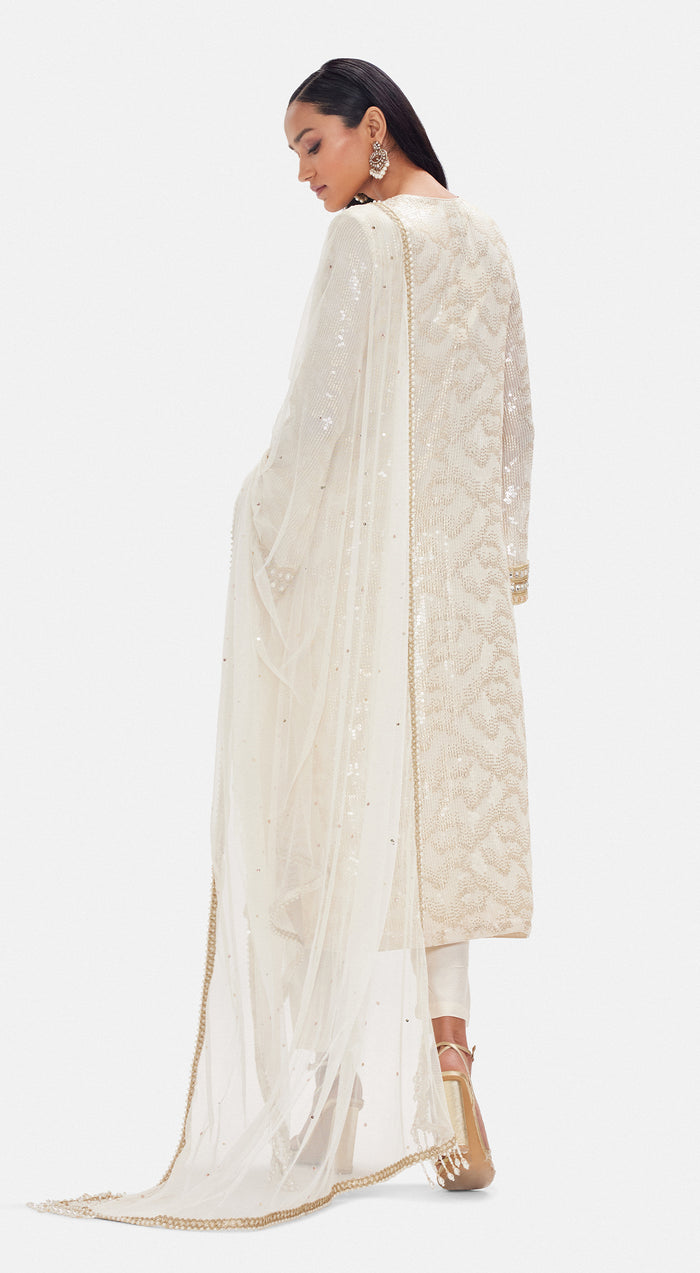 The Off-White Shimmer Suit